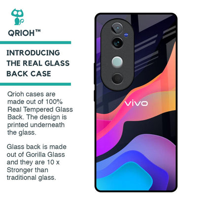 Colorful Fluid Glass Case for Vivo V40 5G