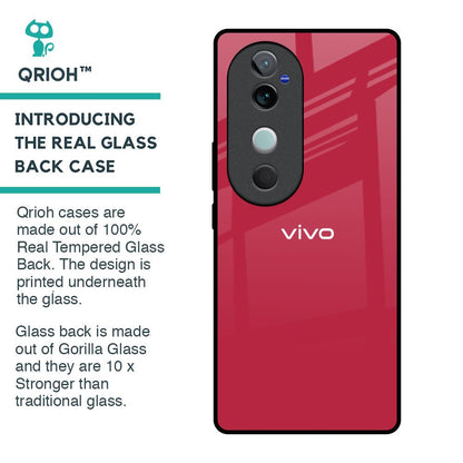 Solo Maroon Glass case for Vivo V40 5G