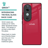 Solo Maroon Glass case for Vivo V40 5G