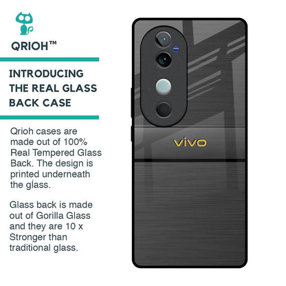 Grey Metallic Glass Case For Vivo V40 5G