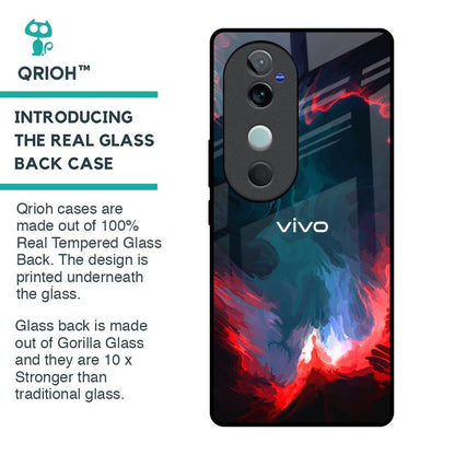 Brush Art Glass Case For Vivo V40 5G