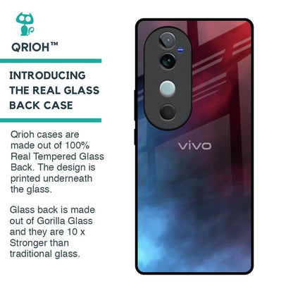 Smokey Watercolor Glass Case for Vivo V40 5G