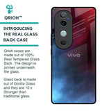 Smokey Watercolor Glass Case for Vivo V40 5G