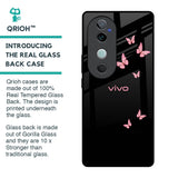 Fly Butterfly Glass Case for Vivo V40 5G