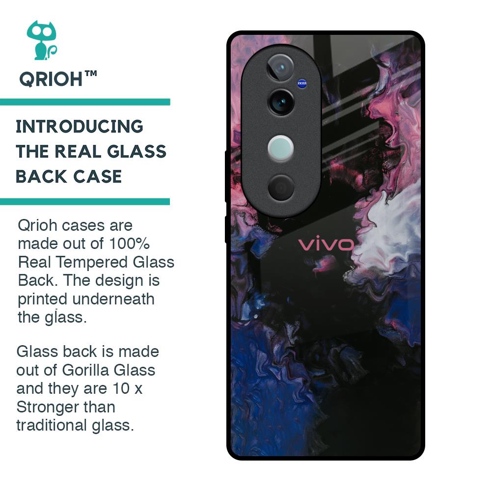 Smudge Brush Glass case for Vivo V40 5G