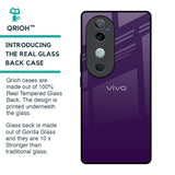Dark Purple Glass Case for Vivo V40 5G