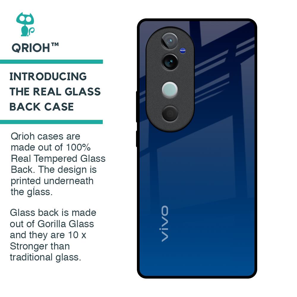 Very Blue Glass Case for Vivo V40 5G