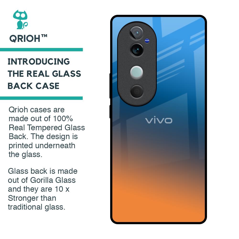 Sunset Of Ocean Glass Case for Vivo V40 5G