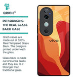Magma Color Pattern Glass Case for Vivo V40 5G