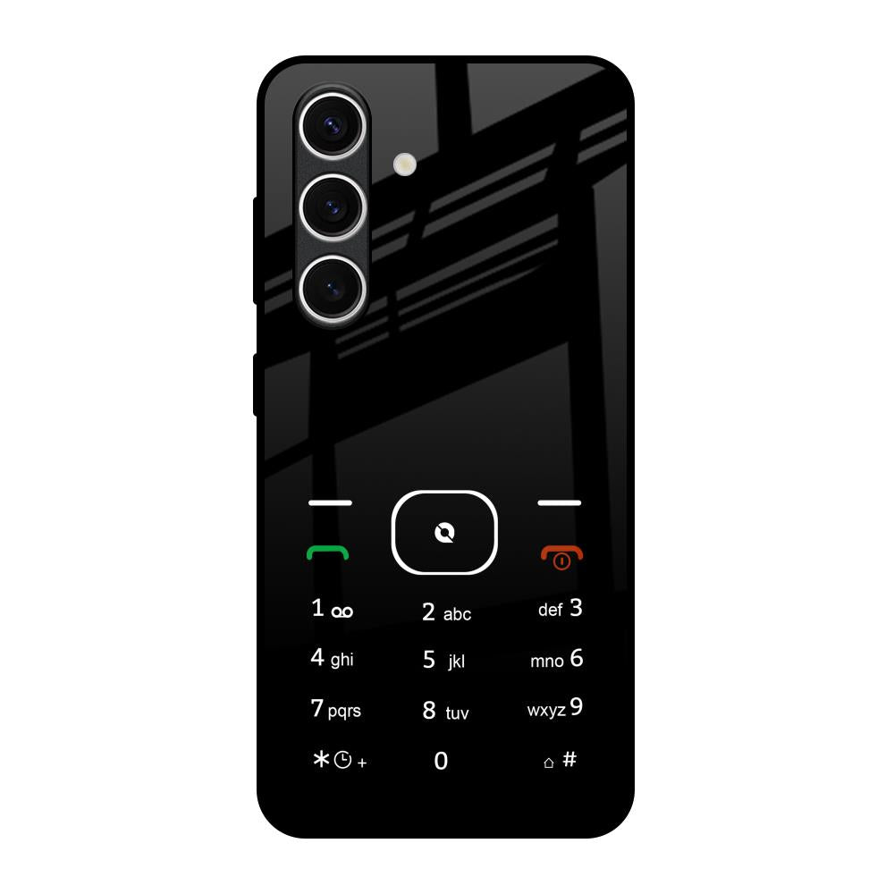 Classic Keypad Pattern Samsung Galaxy S24 FE 5G Glass Back Cover Online