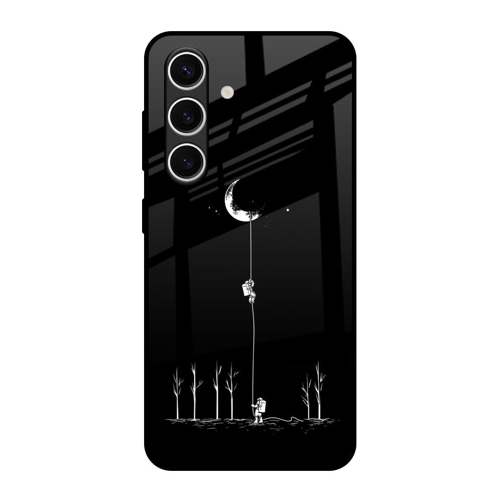 Catch the Moon Samsung Galaxy S24 FE 5G Glass Back Cover Online