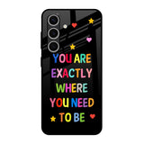 Magical Words Samsung Galaxy S24 FE 5G Glass Back Cover Online