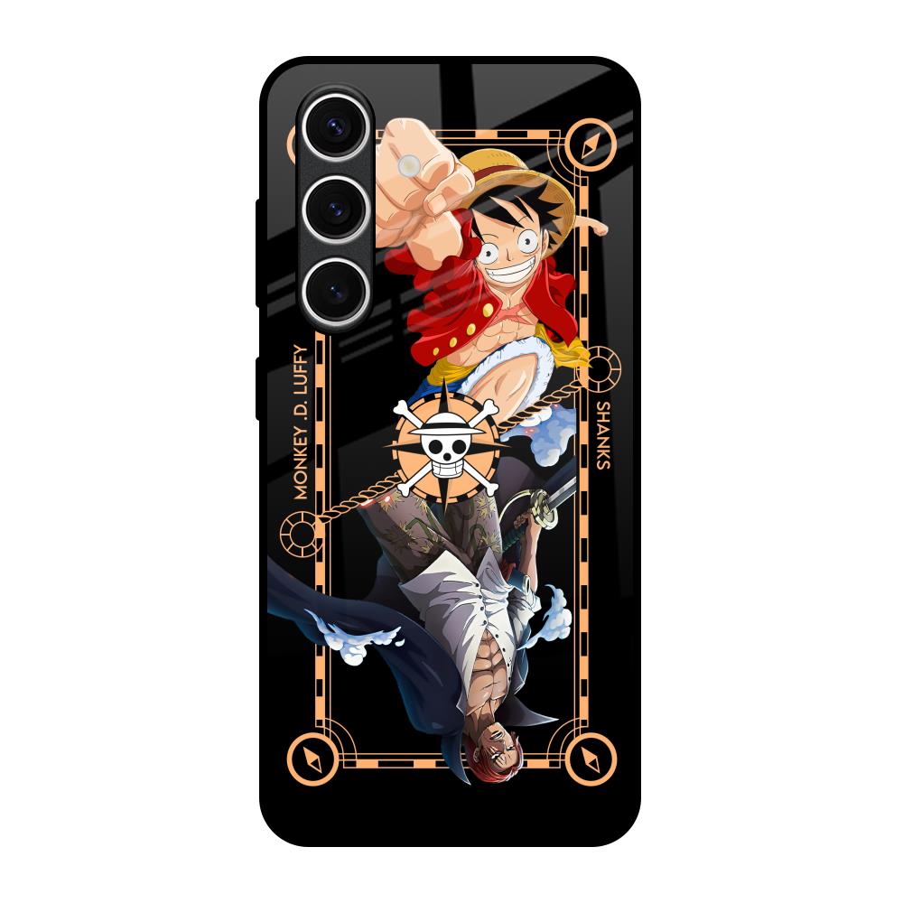 Shanks & Luffy Samsung Galaxy S24 FE 5G Glass Back Cover Online