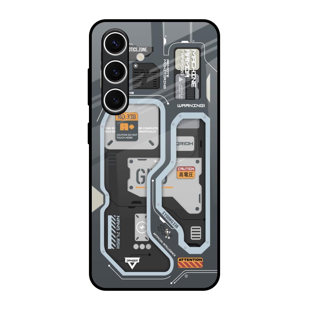 Retro Futuristic Samsung Galaxy S24 FE 5G Glass Back Cover Online