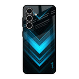 Vertical Blue Arrow Samsung Galaxy S24 FE 5G Glass Back Cover Online