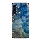 Blue Cool Marble Samsung Galaxy S24 FE 5G Glass Back Cover Online