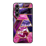 Electroplated Geometric Marble Samsung Galaxy S24 FE 5G Glass Back Cover Online