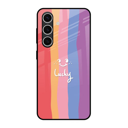 Lucky Abstract Samsung Galaxy S24 FE 5G Glass Back Cover Online