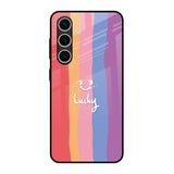 Lucky Abstract Samsung Galaxy S24 FE 5G Glass Back Cover Online