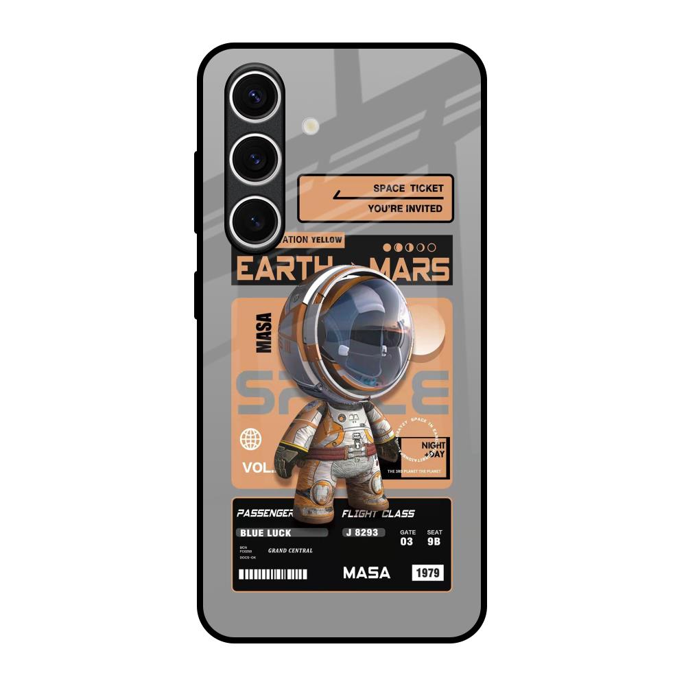 Space Ticket Samsung Galaxy S24 FE 5G Glass Back Cover Online