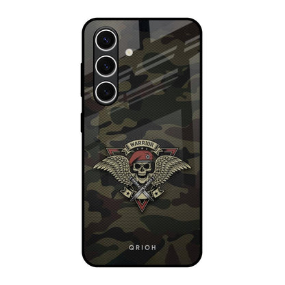Army Warrior Samsung Galaxy S24 FE 5G Glass Back Cover Online