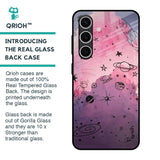 Space Doodles Glass Case for Samsung Galaxy S24 FE 5G