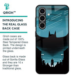 Cyan Bat Glass Case for Samsung Galaxy S24 FE 5G