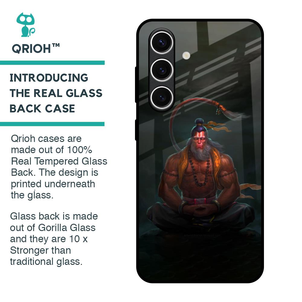 Lord Hanuman Animated Glass Case for Samsung Galaxy S24 FE 5G