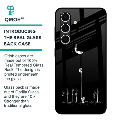 Catch the Moon Glass Case for Samsung Galaxy S24 FE 5G