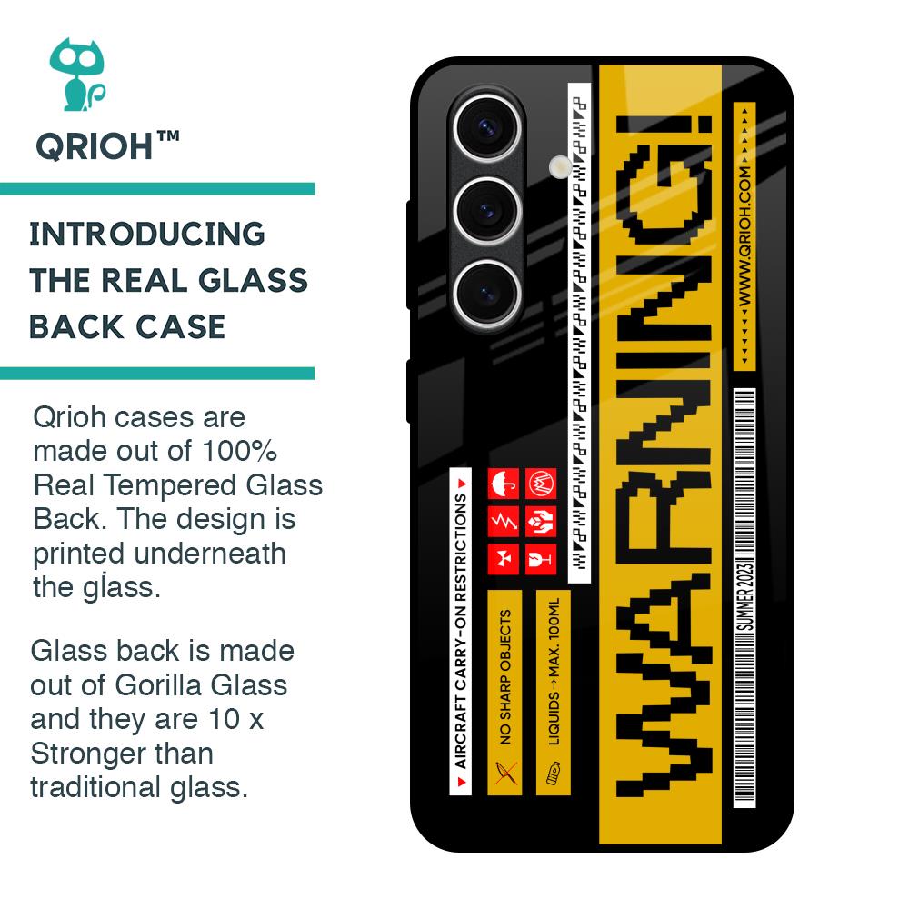 Aircraft Warning Glass Case for Samsung Galaxy S24 FE 5G