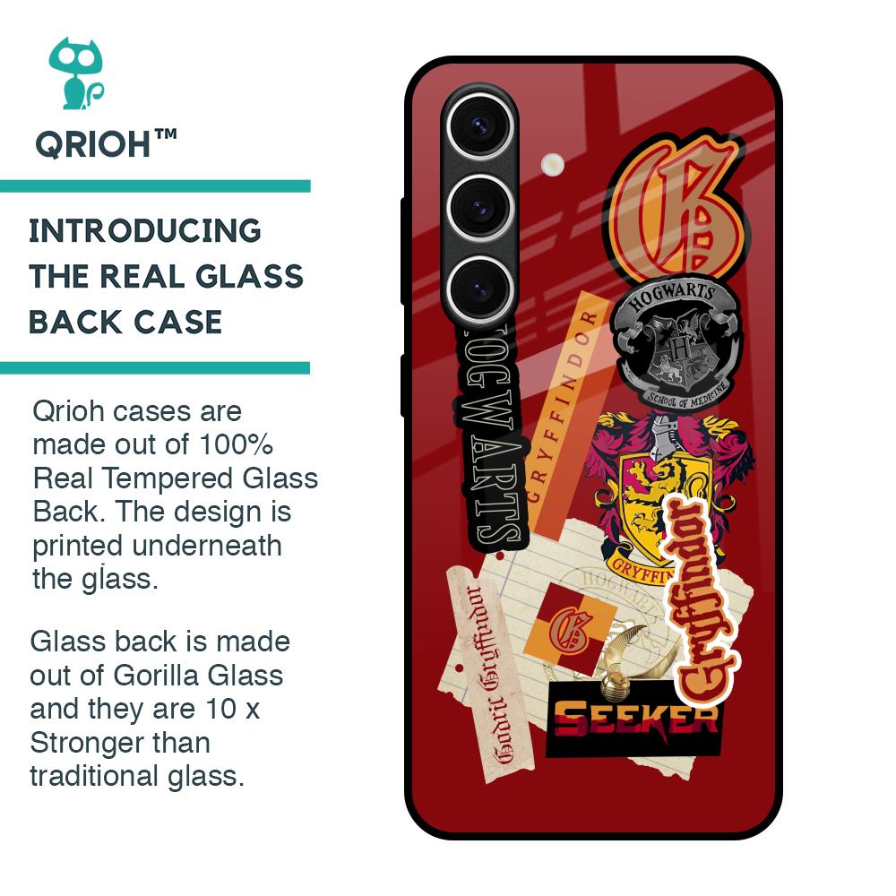 Gryffindor Glass Case for Samsung Galaxy S24 FE 5G