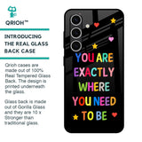 Magical Words Glass Case for Samsung Galaxy S24 FE 5G