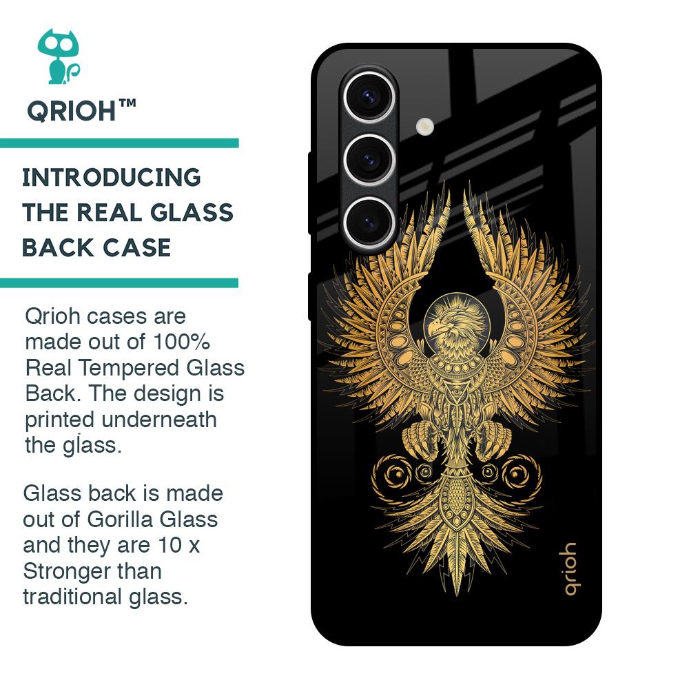 Mythical Phoenix Art Glass Case for Samsung Galaxy S24 FE 5G