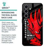 Red Vegeta Glass Case for Samsung Galaxy S24 FE 5G