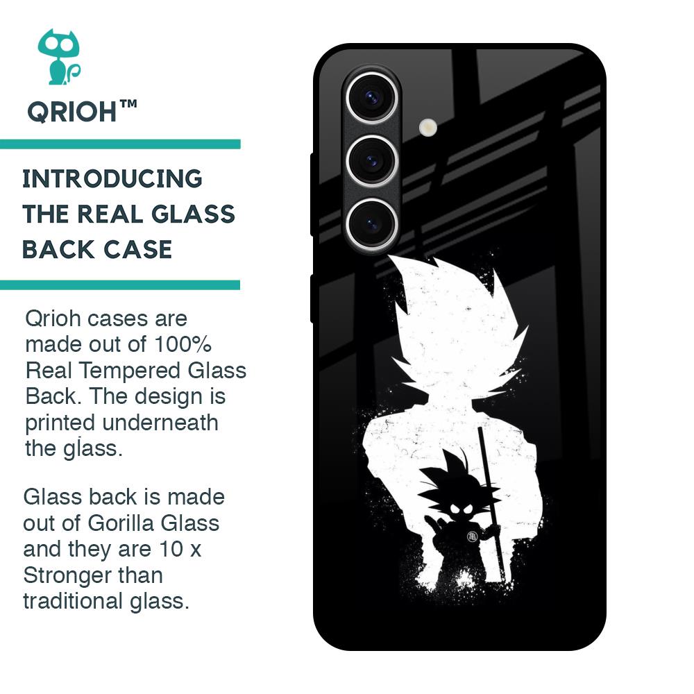 Monochrome Goku Glass Case for Samsung Galaxy S24 FE 5G