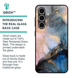 Marble Ink Abstract Glass Case for Samsung Galaxy S24 FE 5G