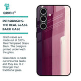 Brush Stroke Art Glass Case for Samsung Galaxy S24 FE 5G