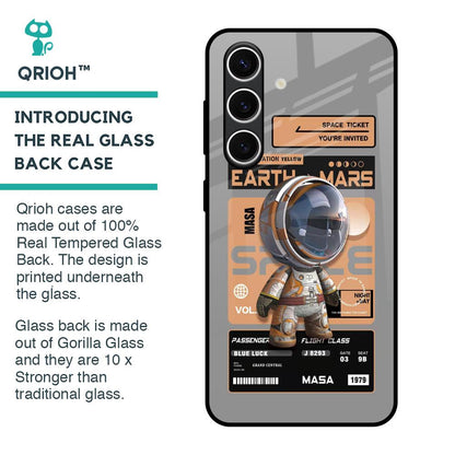 Space Ticket Glass Case for Samsung Galaxy S24 FE 5G