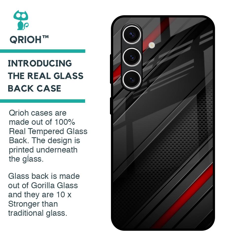 Modern Abstract Glass Case for Samsung Galaxy S24 FE 5G