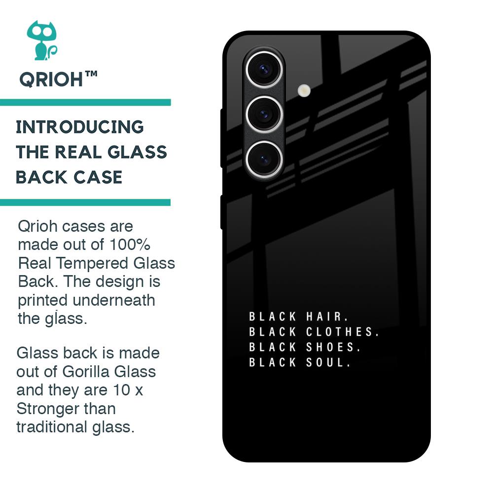 Black Soul Glass Case for Samsung Galaxy S24 FE 5G