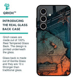 Geographical Map Glass Case for Samsung Galaxy S24 FE 5G