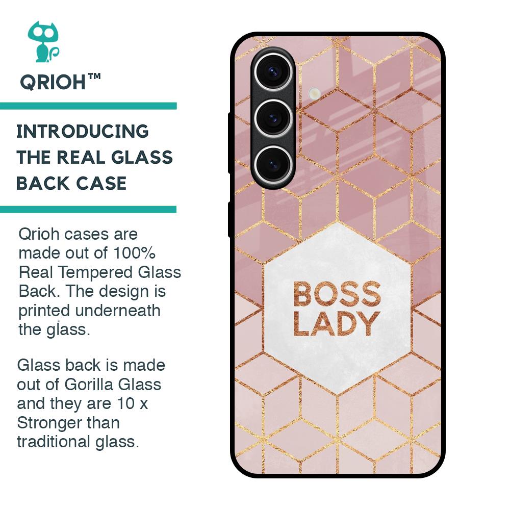 Boss Lady Glass Case for Samsung Galaxy S24 FE 5G