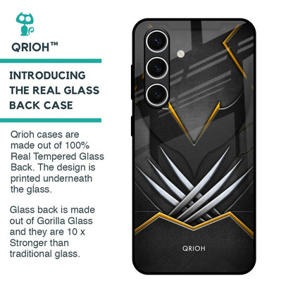 Black Warrior Glass Case for Samsung Galaxy S24 FE 5G