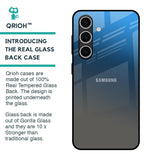 Blue Grey Ombre Glass Case for Samsung Galaxy S24 FE 5G