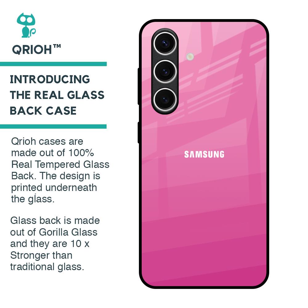 Pink Ribbon Caddy Glass Case for Samsung Galaxy S24 FE 5G