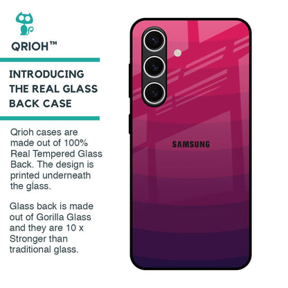 Wavy Pink Pattern Glass Case for Samsung Galaxy S24 FE 5G