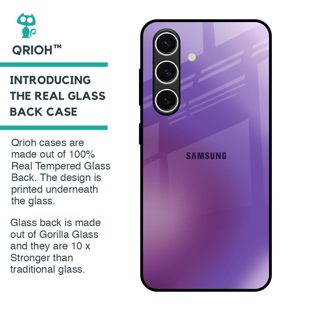 Ultraviolet Gradient Glass Case for Samsung Galaxy S24 FE 5G