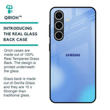 Vibrant Blue Texture Glass Case for Samsung Galaxy S24 FE 5G