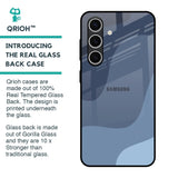 Navy Blue Ombre Glass Case for Samsung Galaxy S24 FE 5G