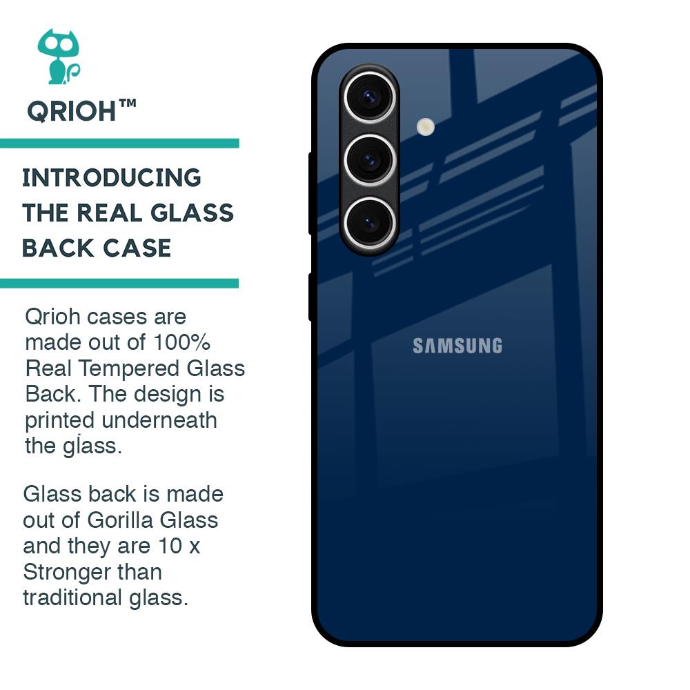 Royal Navy Glass Case for Samsung Galaxy S24 FE 5G